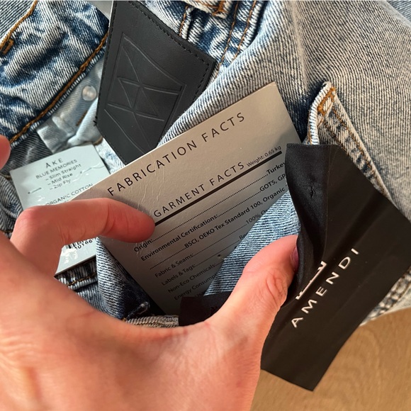 Amendi AKE Men’s Distressed Slim Jeans 90’s Grunge Wash Denim - Picture 6 of 6